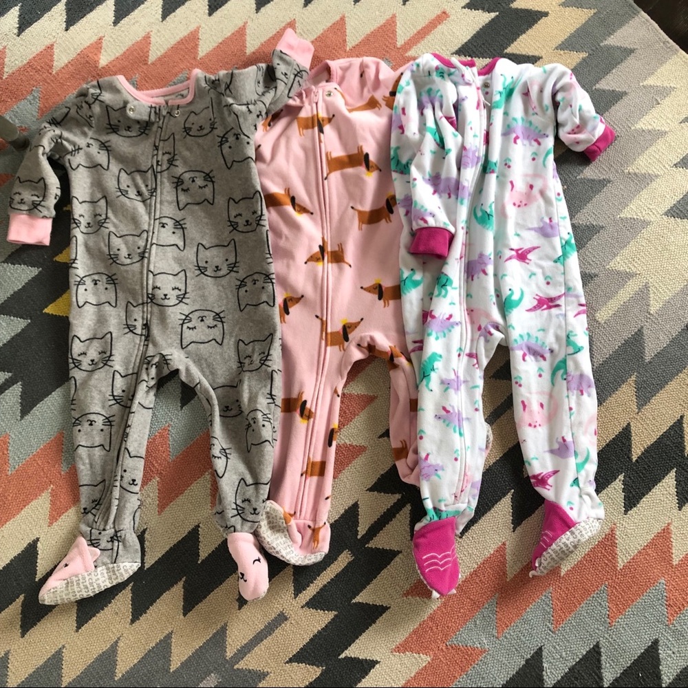 Fleece footed PJs